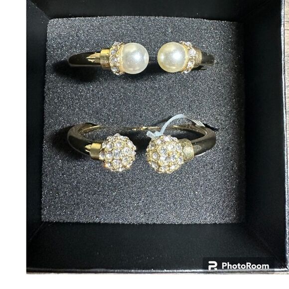 INC International Concepts rose pearl hinge duo bracelets NWT - Picture 1 of 5